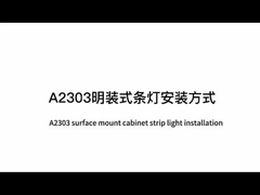 Yüzey Montajlı Alüminyum Profil Dolap LED Doğrusal Işık A2303