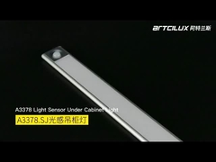 A3378 Şarj edilebilir Vücut Algılayıcısı Kolye Işığı, 200/400/520*40*12mm, DC12V, 4014-33LED, 1.25W, Ra>90