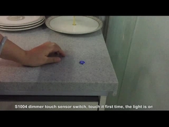 S1004 yerleşik dimmer dokunmatik sensör anahtarı, 1500 mm kablo uzunluğu, DC12V, 60W maksimum, Bölünmüş kontrol