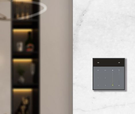 Modern Cam PC Kablosuz Sensör Değiştiricisi 4 Gang Dimmer Değiştiricisi 2.4Ghz Radyo Frekansı
