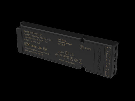 ETSC 36W-12V Zamanlama ve CCT ayarlama için Ultra İnce Sabit Voltaj LED Sürücüsü